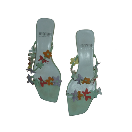 Moschino Cheap & Cheap 3D Floral Strap Sandals