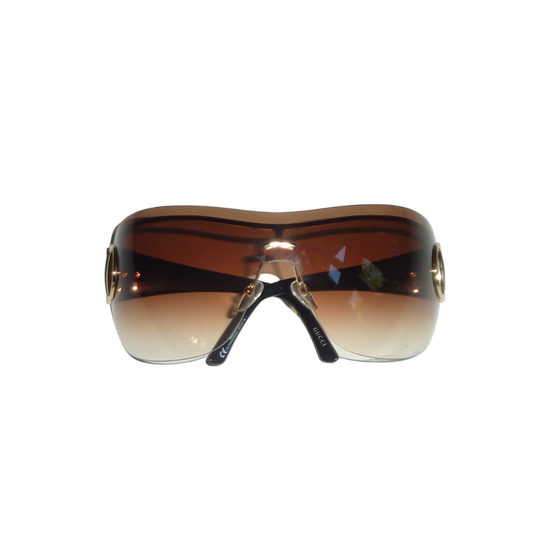 Gucci Horsebit Shield Sunglasses GG2711/S/STRASS