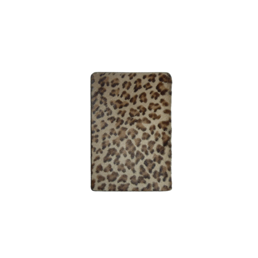 Bottega Veneta Cheetah Print Pony Hair Address Book