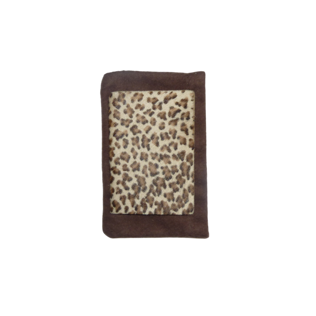 Bottega Veneta Cheetah Print Pony Hair Address Book