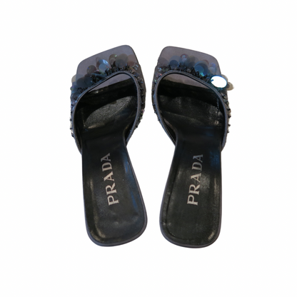 Prada Sequin Sandals 1990s