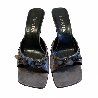 Prada Sequin Sandals 1990s