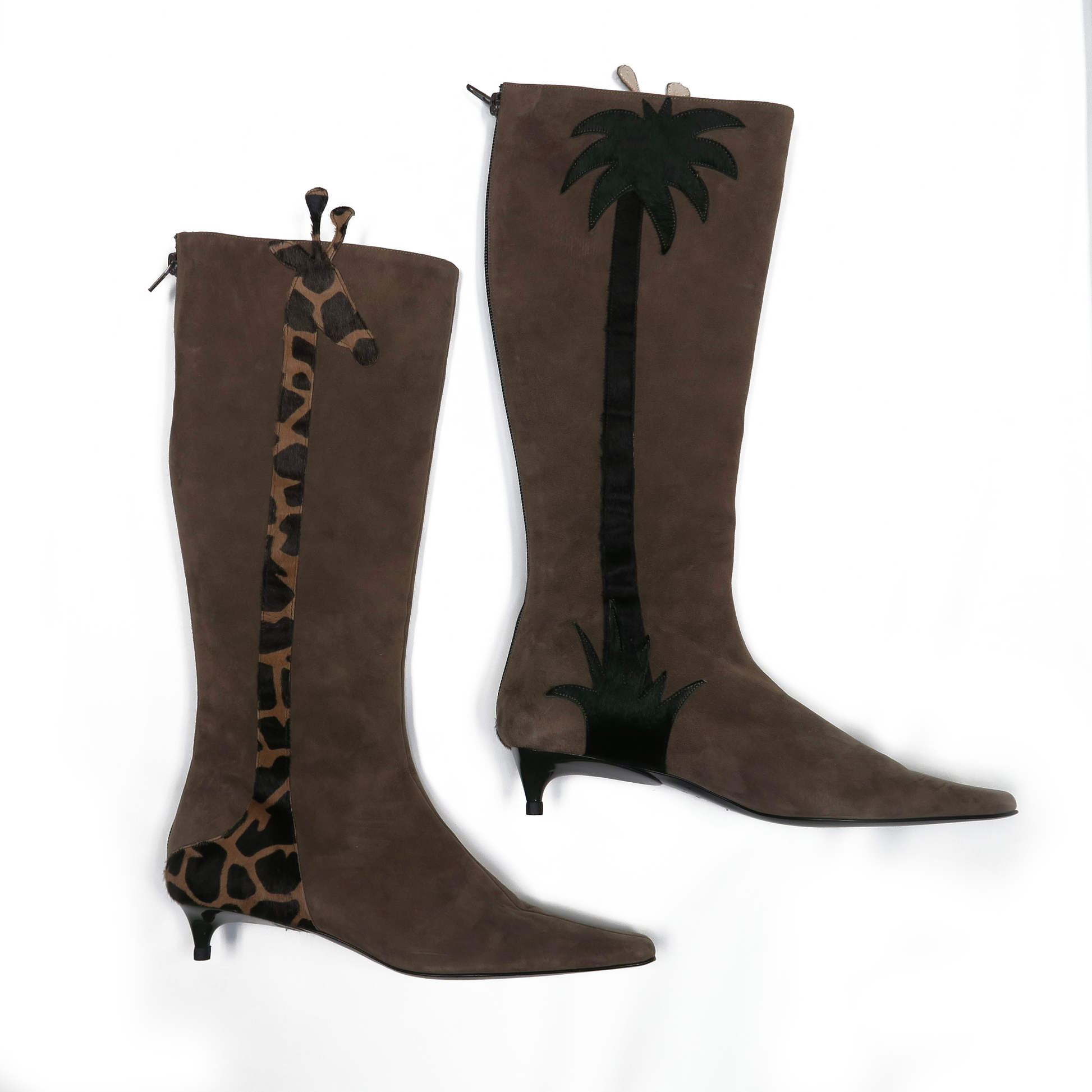 Moschino Giraffe Boots (38)-sourcedbyMel