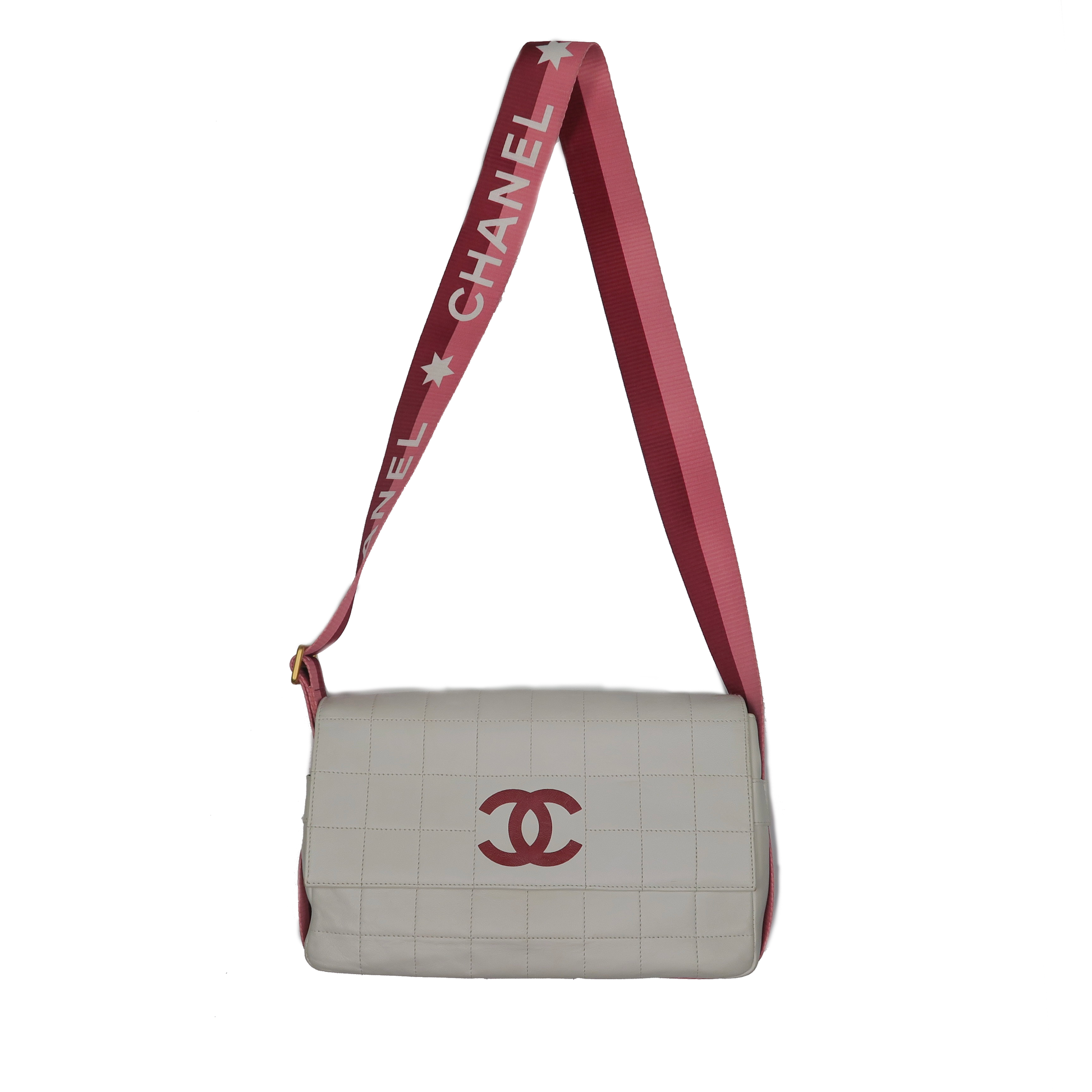 Chanel CC Chocolate Bar Leather Flap Crossbody Bag – sourcedbyMel