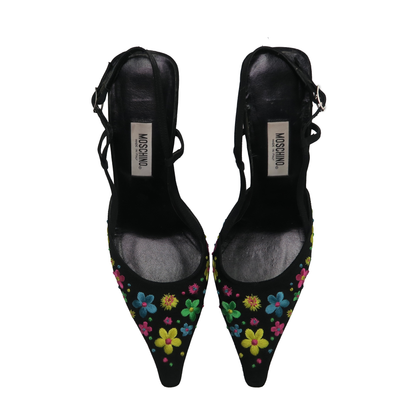 Moschino Floral Slingbacks (38.5)-sourcedbyMel