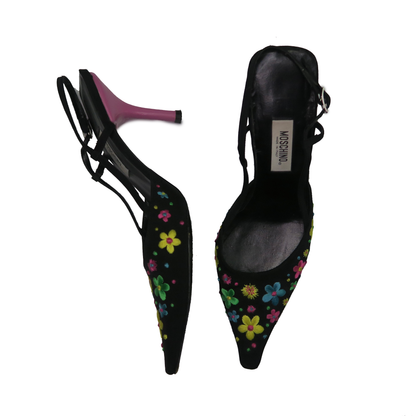 Moschino Floral Slingbacks (38.5)-sourcedbyMel