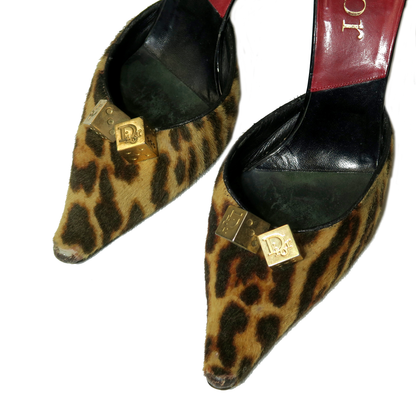 Dior Pony Hair Leopard Dice Mules (39)-sourcedbyMel