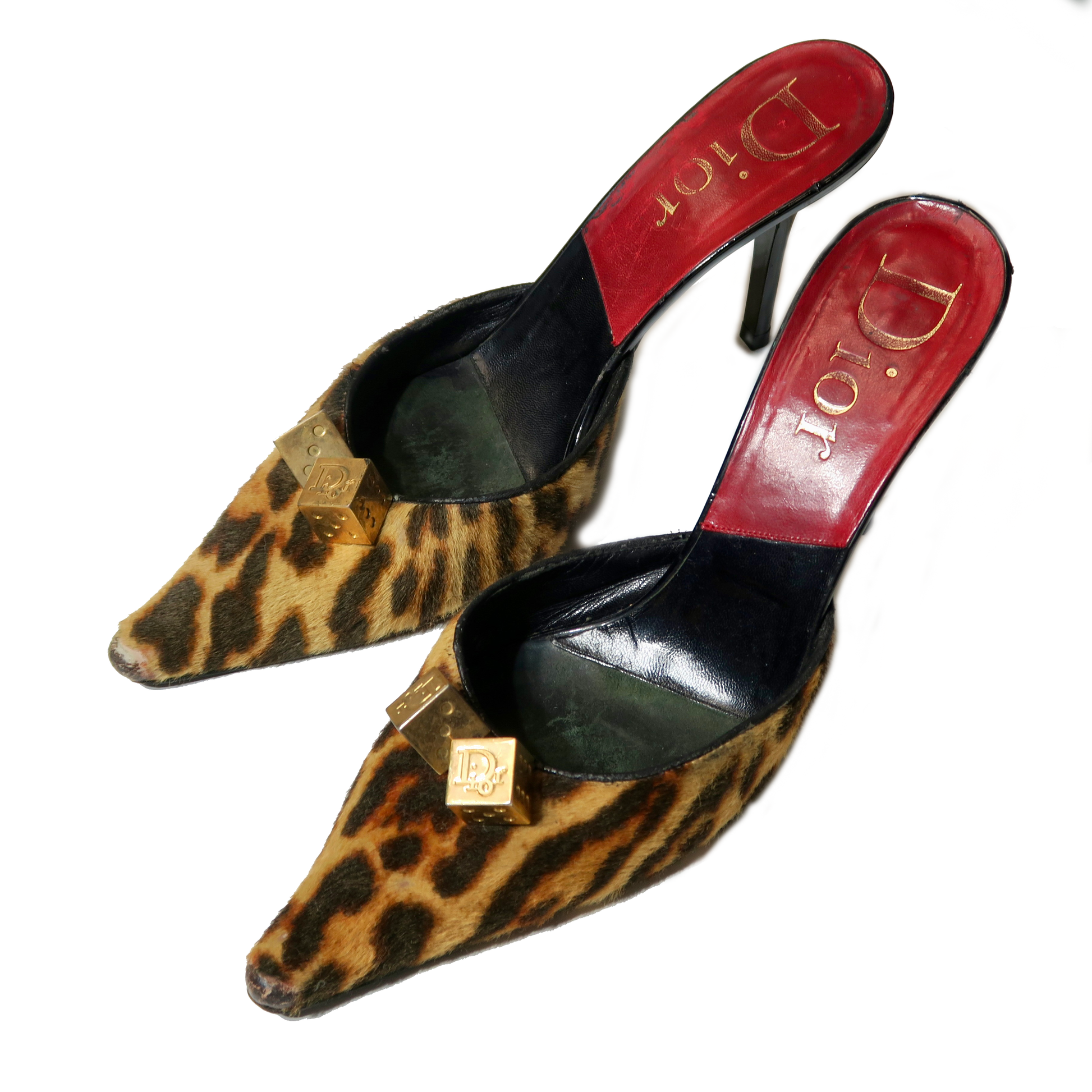 Dior Pony Hair Leopard Dice Mules (39)-sourcedbyMel